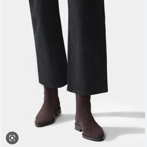 Jack Erwin Lola Brown Suede Zip Ankle Boot